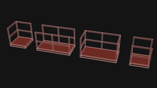 Industrial Stairs Modular PBR 01