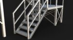 Industrial Stairs Modular PBR 01