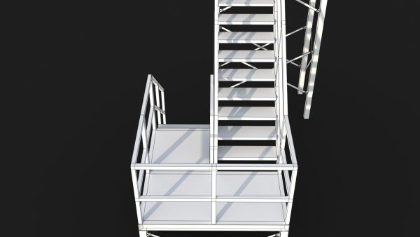 Industrial Stairs Modular PBR 01