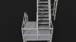 Industrial Stairs Modular PBR 01