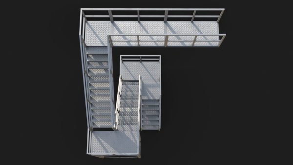 Industrial Stairs Modular PBR 01