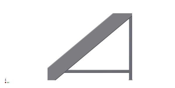 Industrial steel ladder