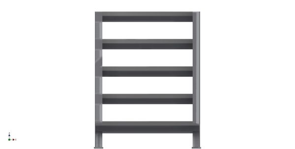 Industrial steel ladder