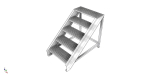 Industrial steel ladder