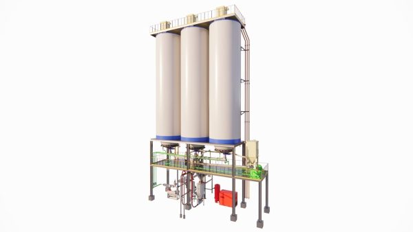 industrial tank factory industry storage equipment 3d model