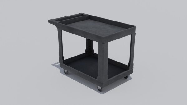 Industrial Utility Cart with 4k Textures