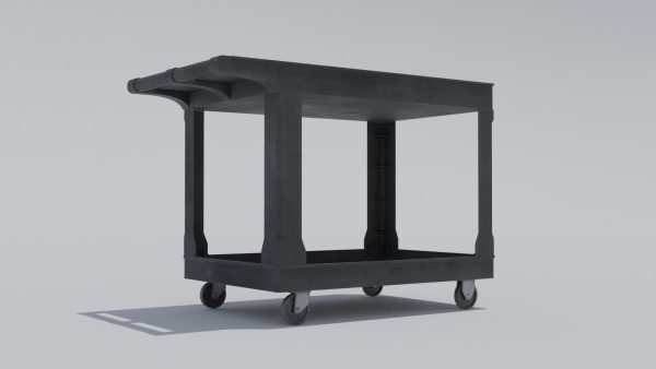 Industrial Utility Cart with 4k Textures