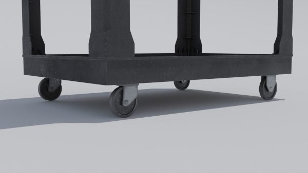 Industrial Utility Cart with 4k Textures