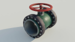 Industrial valve 3D model
