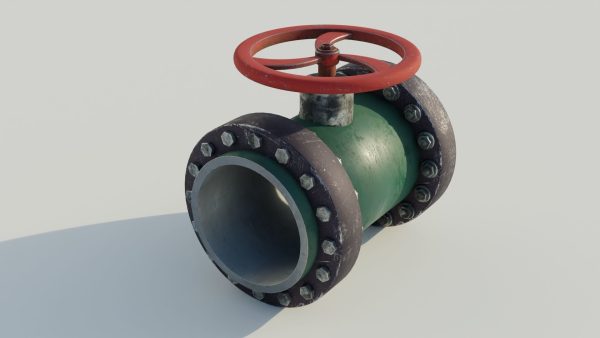 Industrial valve 3D model