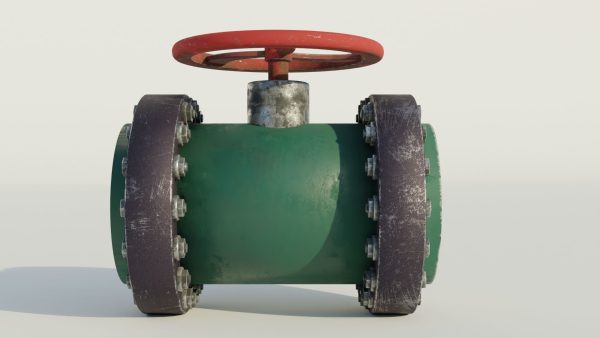 Industrial valve 3D model