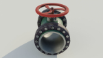 Industrial valve 3D model