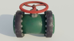 Industrial valve 3D model
