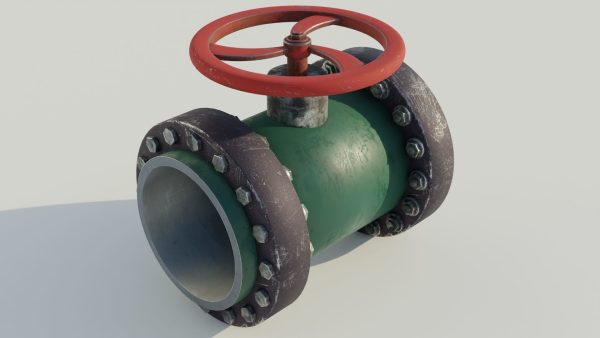 Industrial valve 3D model