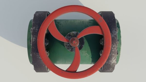 Industrial valve 3D model