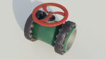 Industrial valve 3D model