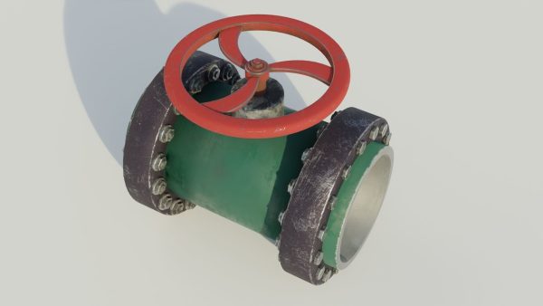 Industrial valve 3D model