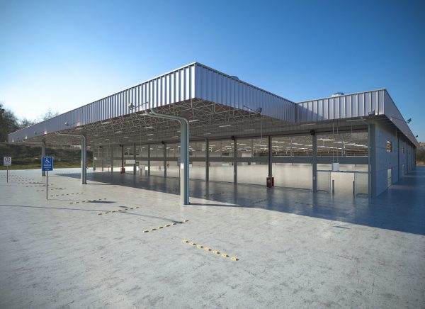 Industrial Warehouse high Poly