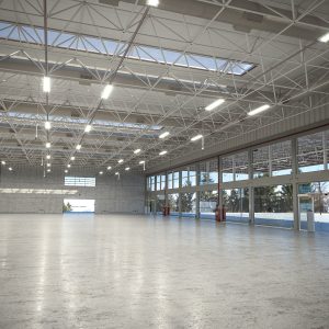 Industrial Warehouse high Poly