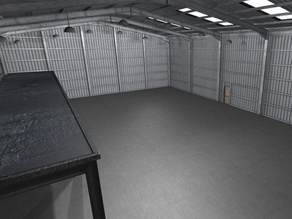 Industrial Warehouse Low Poly