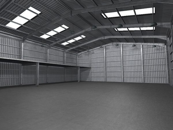 Industrial Warehouse Low Poly