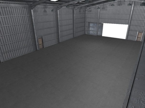Industrial Warehouse Low Poly
