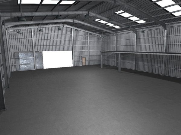 Industrial Warehouse Low Poly