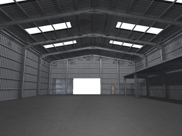 Industrial Warehouse Low Poly