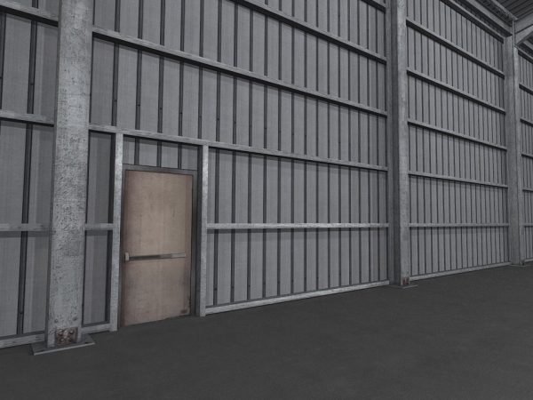 Industrial Warehouse Low Poly