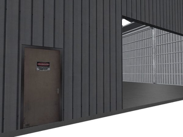 Industrial Warehouse Low Poly