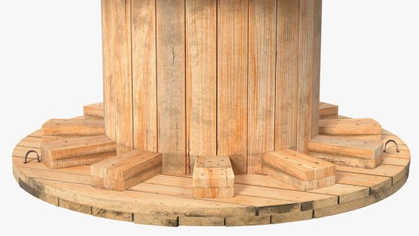 Industrial Wooden Cable Drum