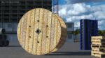 Industrial Wooden Cable Drum