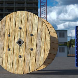 Industrial Wooden Cable Drum