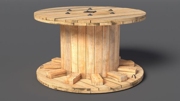 Industrial Wooden Cable Drum