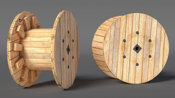 Industrial Wooden Cable Drum