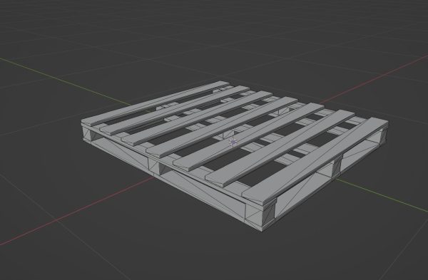 Industrial wooden pallet