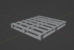 Industrial wooden pallet