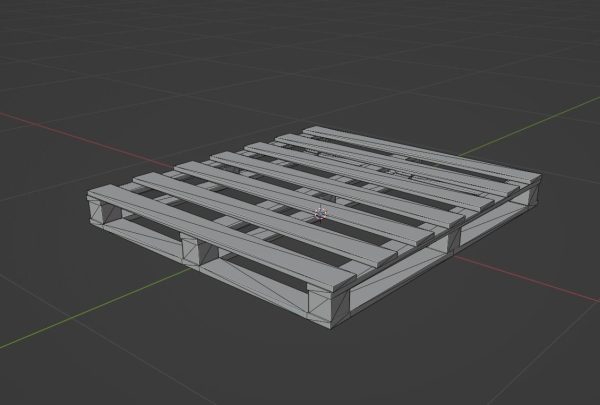 Industrial wooden pallet