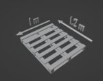 Industrial wooden pallet