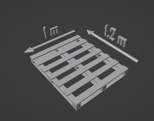 Industrial wooden pallet