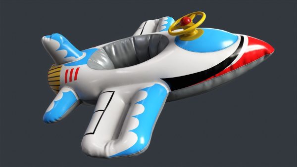 Inflatable Aircraft Swimming Ring 2 PBR Game Ready