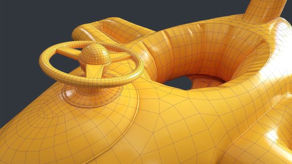 Inflatable Aircraft Swimming Ring 2 PBR Game Ready