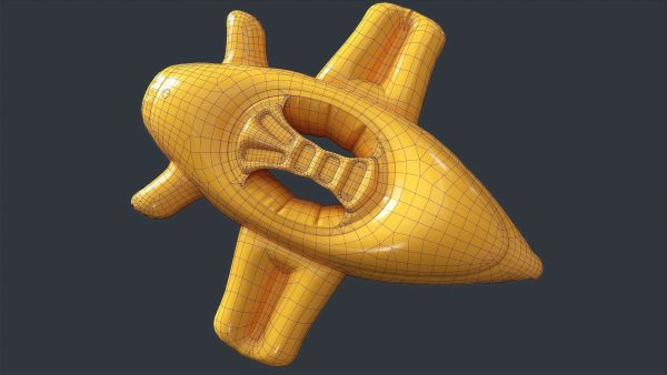Inflatable Aircraft Swimming Ring 2 PBR Game Ready