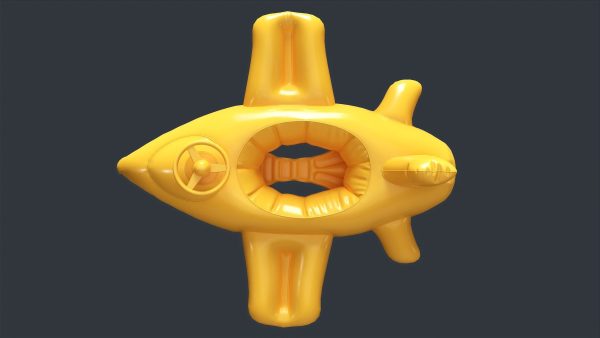 Inflatable Aircraft Swimming Ring 2 PBR Game Ready
