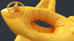 Inflatable Aircraft Swimming Ring 2 PBR Game Ready