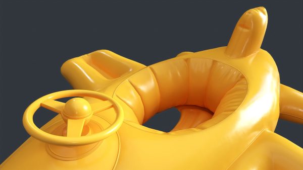 Inflatable Aircraft Swimming Ring 2 PBR Game Ready