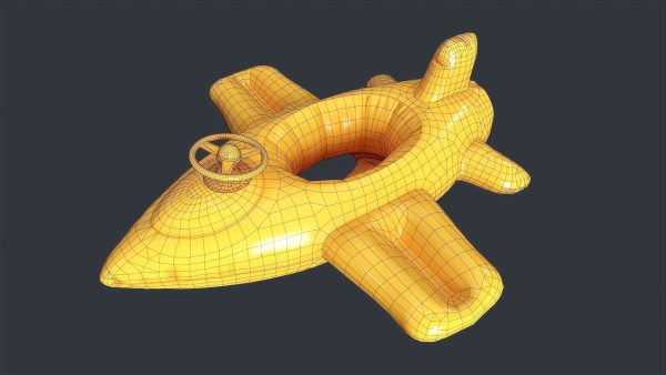 Inflatable Aircraft Swimming Ring 2 PBR Game Ready