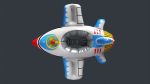 Inflatable Aircraft Swimming Ring 2 PBR Game Ready