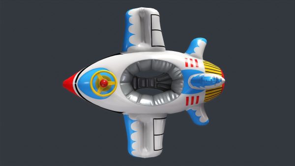 Inflatable Aircraft Swimming Ring 2 PBR Game Ready