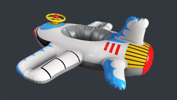 Inflatable Aircraft Swimming Ring 2 PBR Game Ready